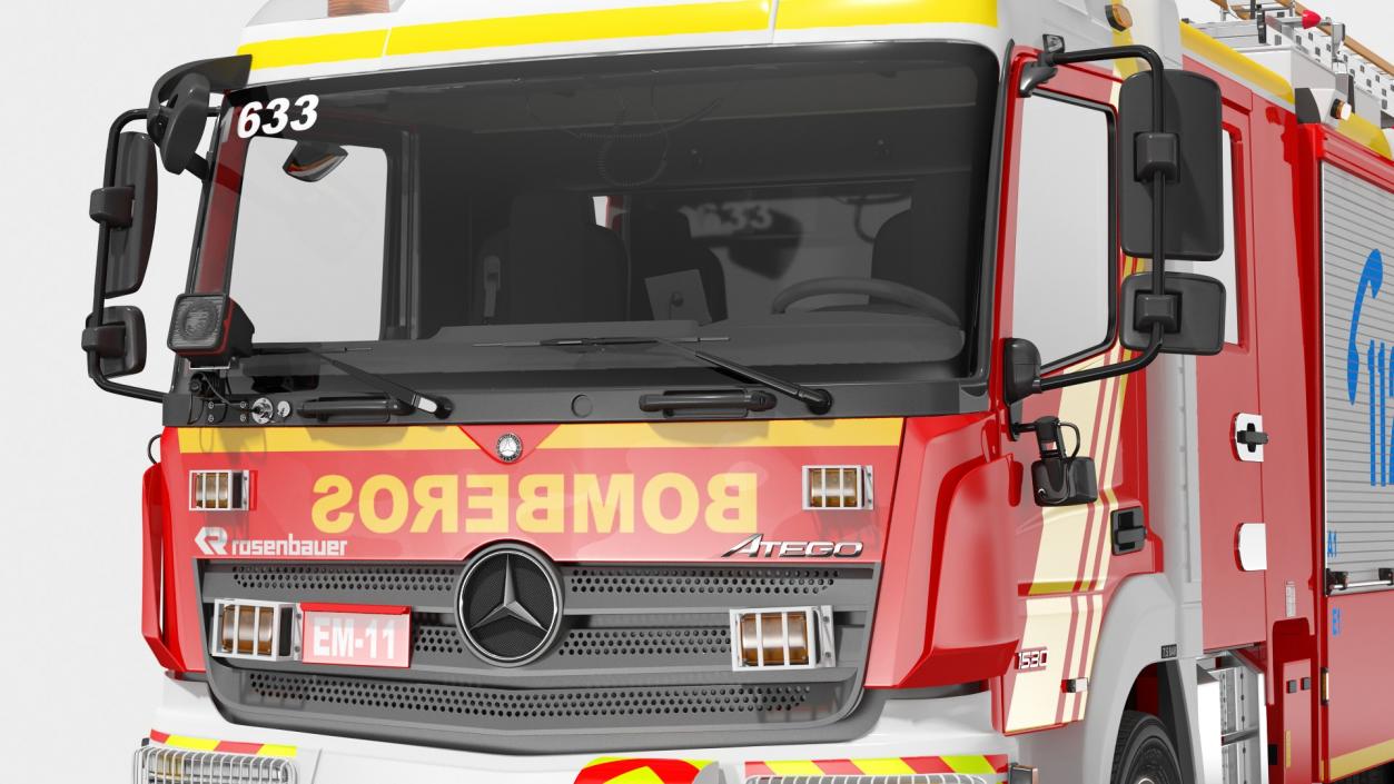 Mercedes Benz Atego 1530 Firetruck 3D model