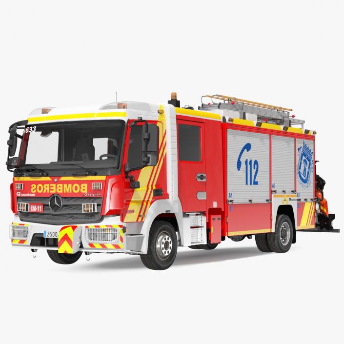 Mercedes Benz Atego 1530 Firetruck 3D model