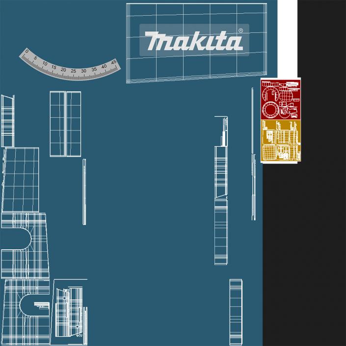 Circular Saw Makita 2712 3D model