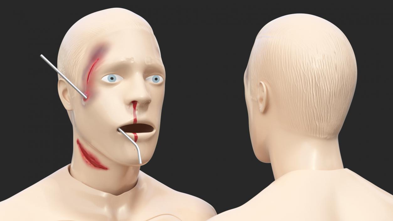 3D Injured Firstaid Mannequin Body