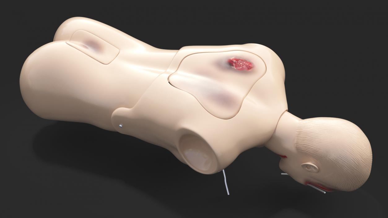 3D Injured Firstaid Mannequin Body