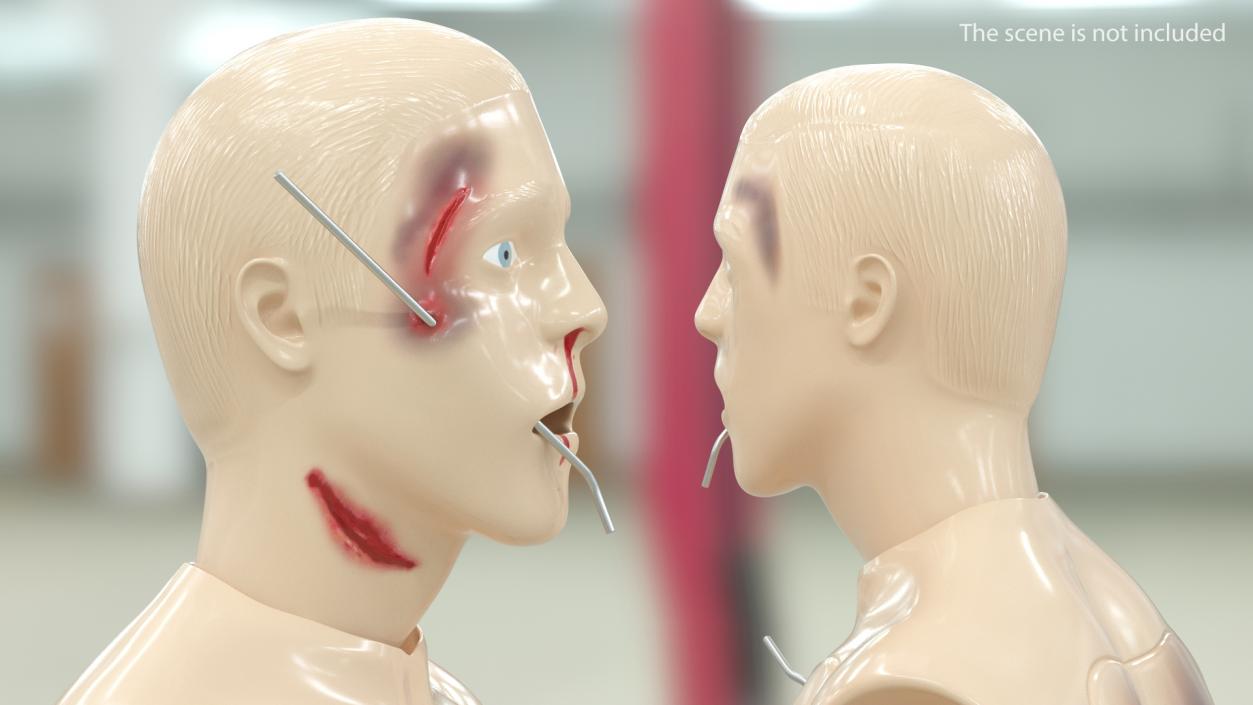 3D Injured Firstaid Mannequin Body