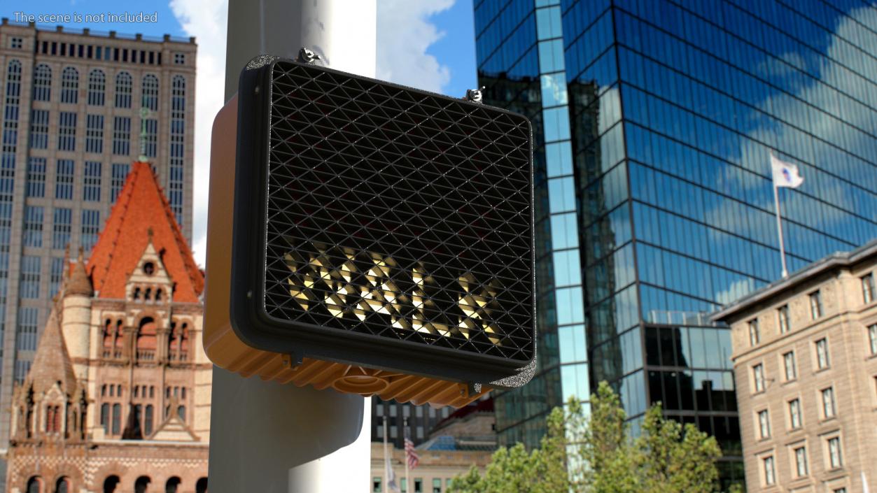 Pedestrian Walk Signal 3D