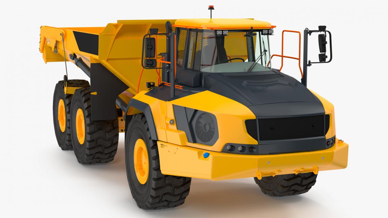 3D Articulated Dump Truck Rigged for Maya model