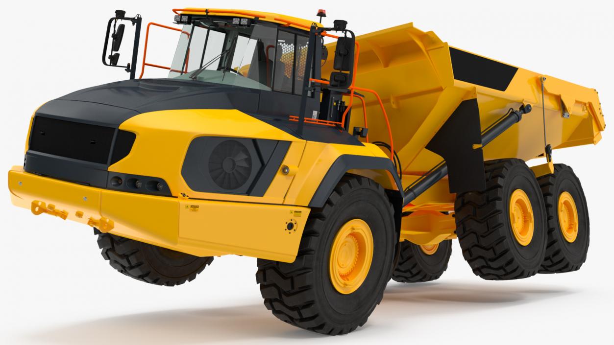 3D Articulated Dump Truck Rigged for Maya model