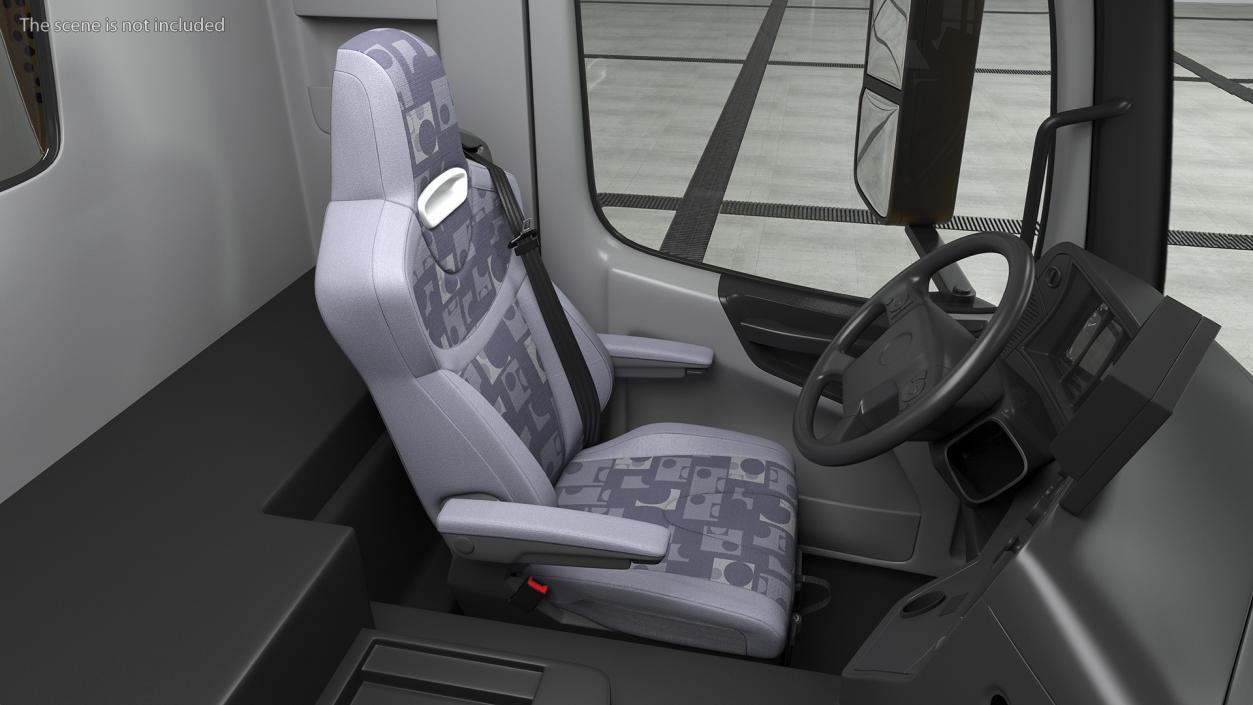 3D Commercial Truck Driver Seat model