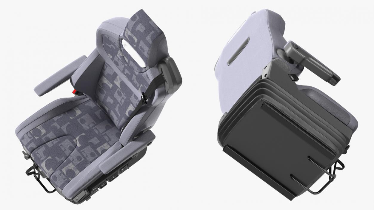 3D Commercial Truck Driver Seat model