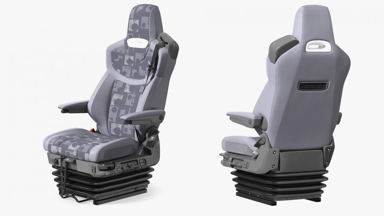 3D Commercial Truck Driver Seat model