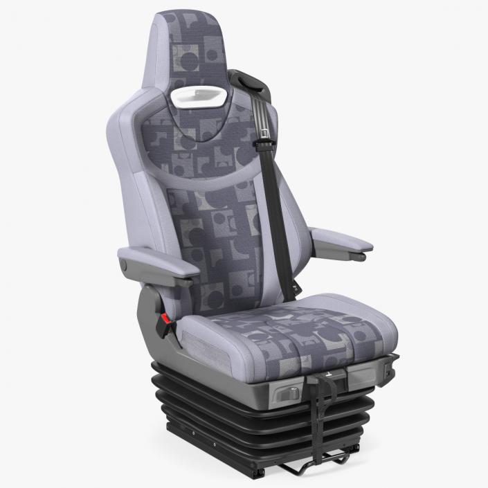 3D Commercial Truck Driver Seat model