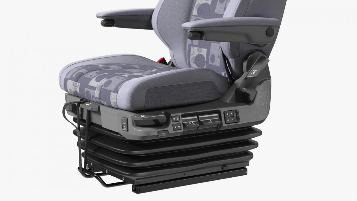 3D Commercial Truck Driver Seat model