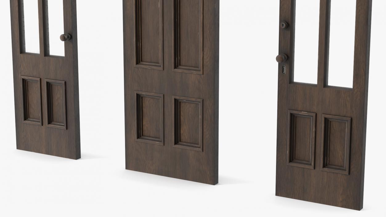 Baroque Wooden Doors 2 3D