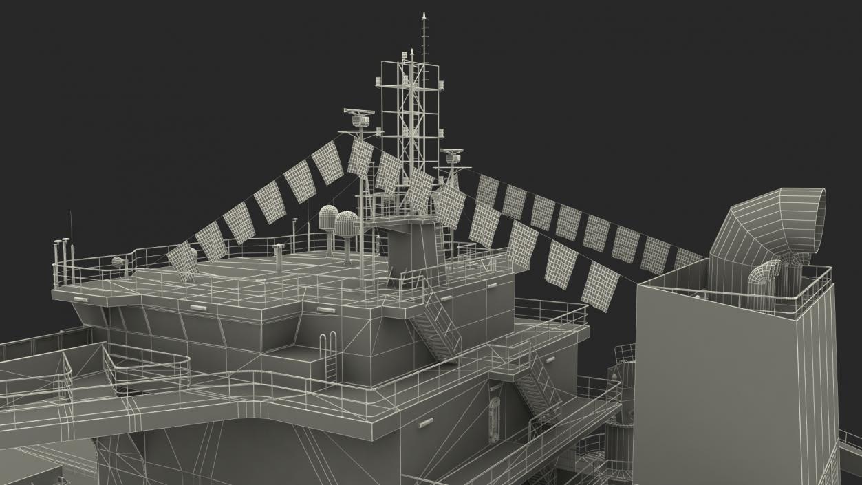 Ore Carrier Ship Loaded Dirty 3D model