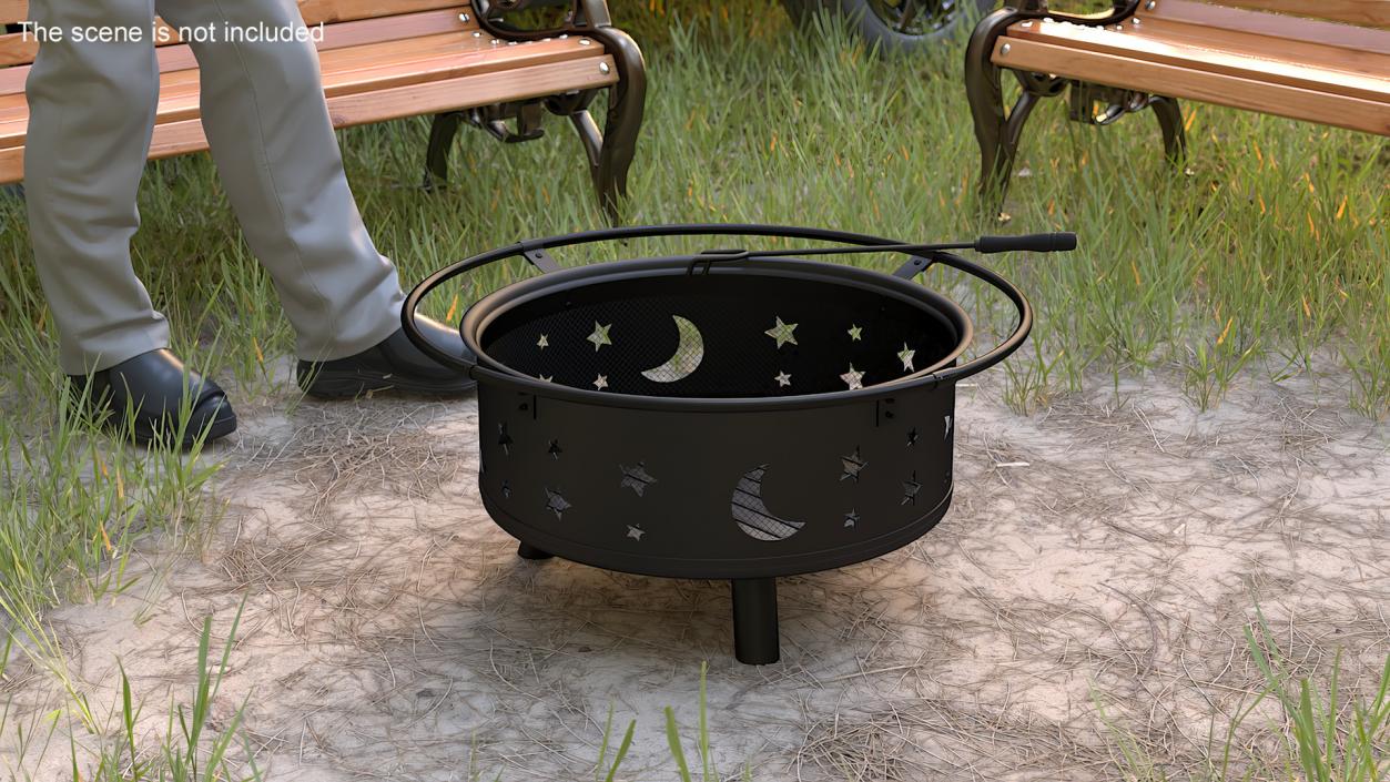 Open Fire Pit Empty 3D model