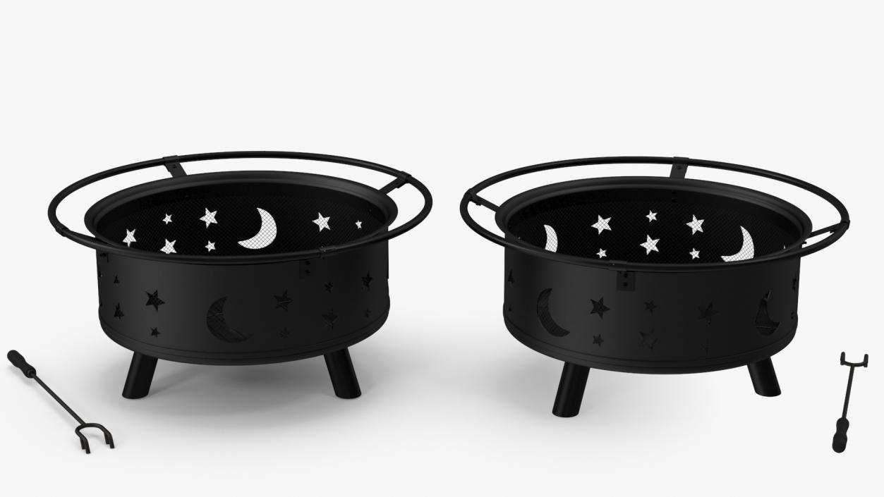 Open Fire Pit Empty 3D model