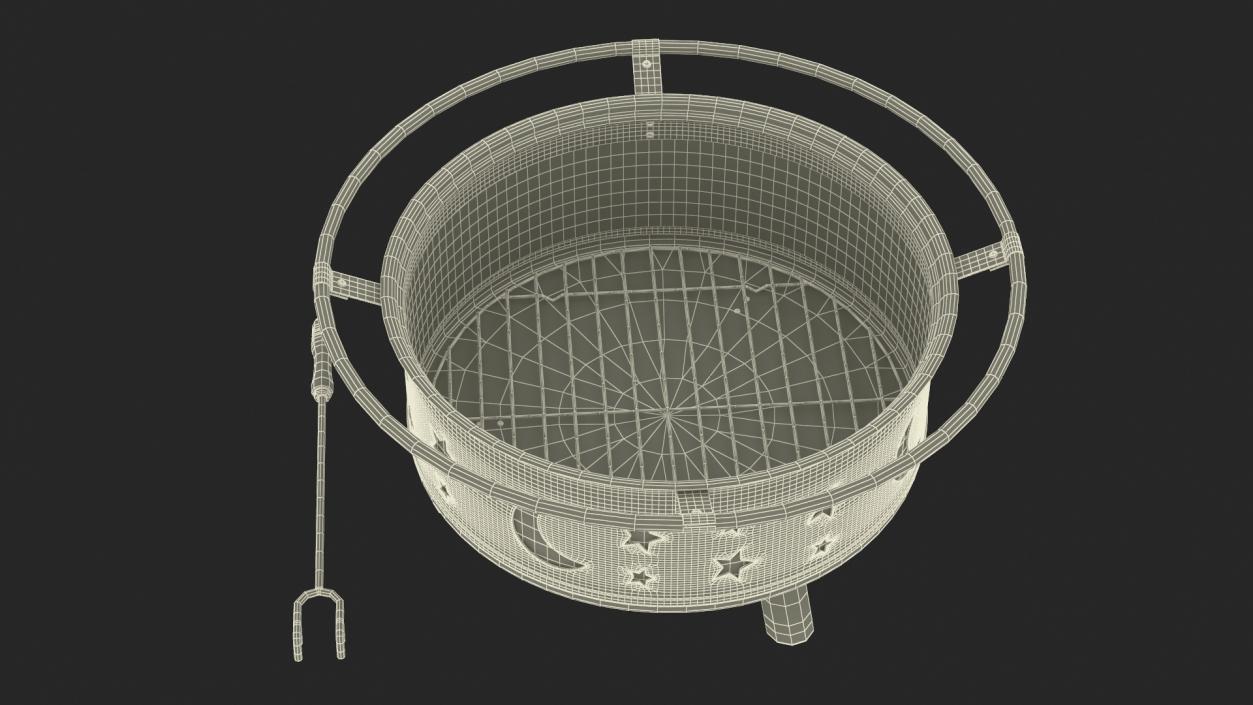 Open Fire Pit Empty 3D model