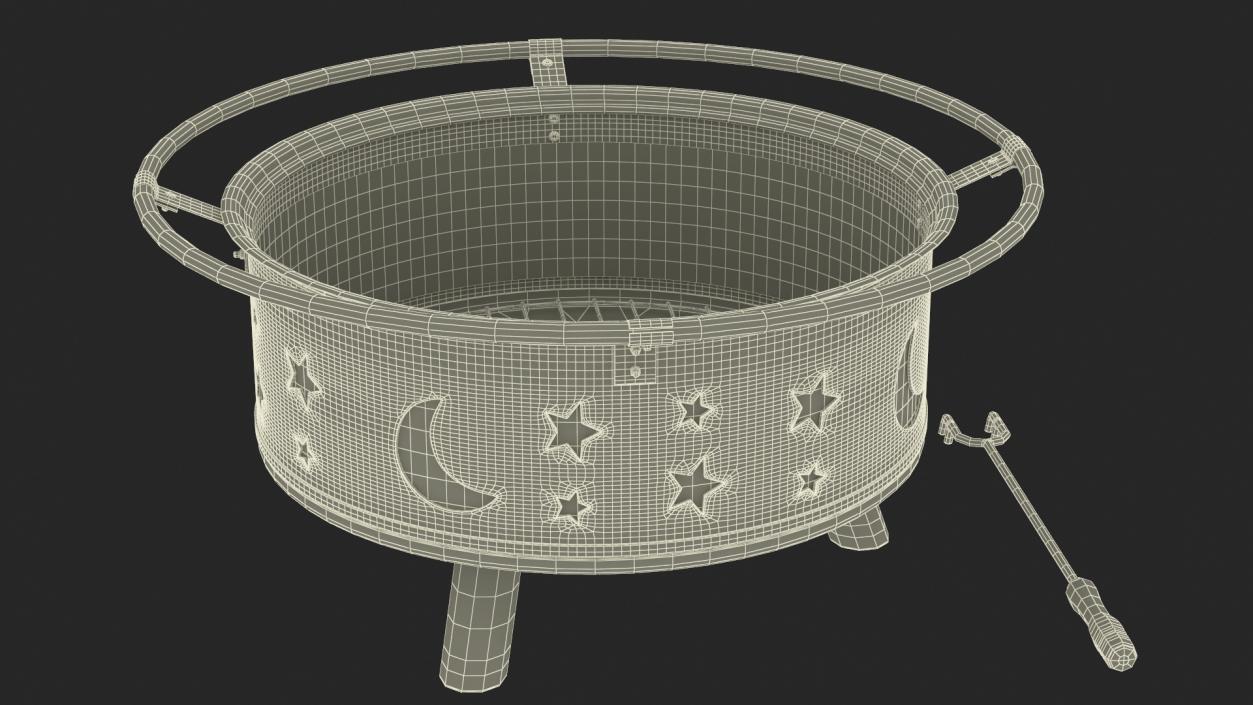 Open Fire Pit Empty 3D model