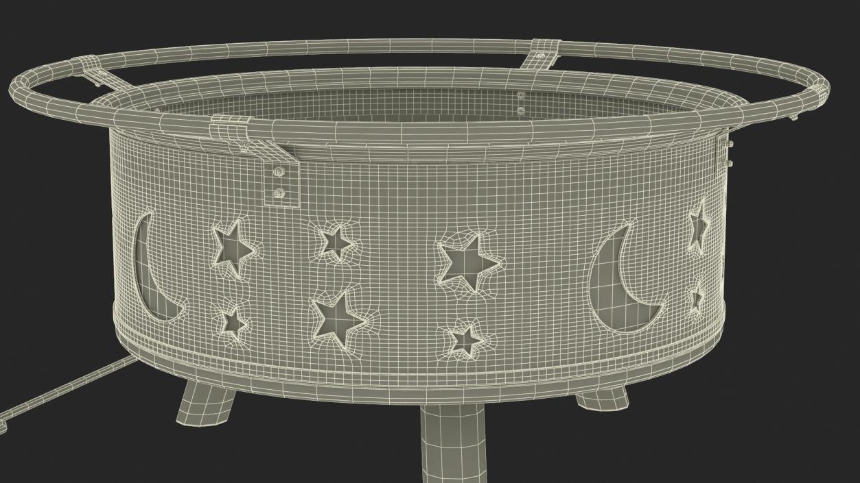 Open Fire Pit Empty 3D model