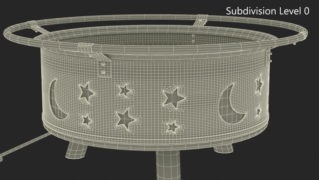 Open Fire Pit Empty 3D model