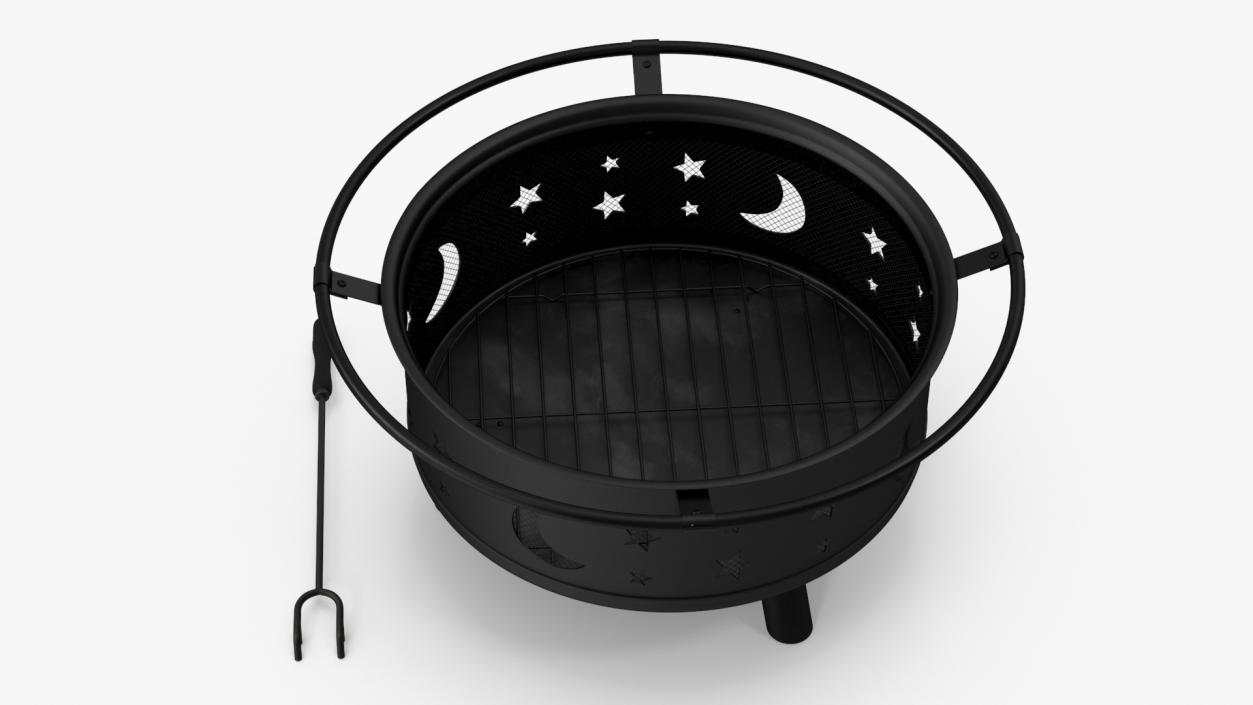 Open Fire Pit Empty 3D model