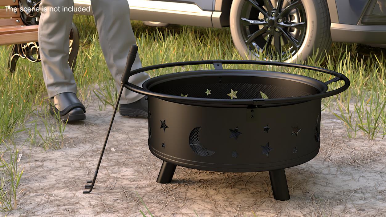 Open Fire Pit Empty 3D model