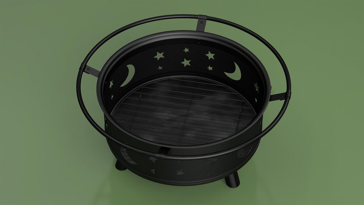 Open Fire Pit Empty 3D model