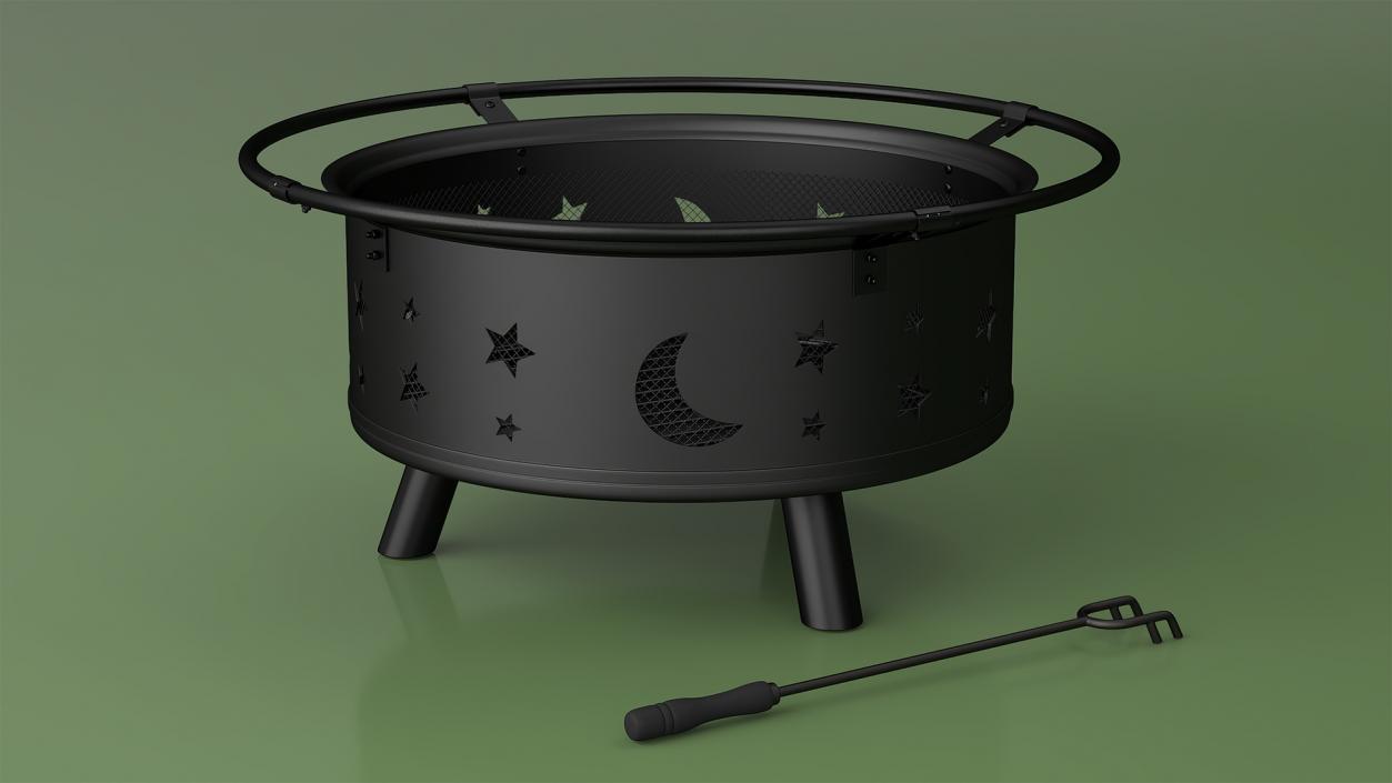 Open Fire Pit Empty 3D model