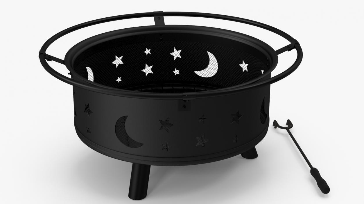 Open Fire Pit Empty 3D model