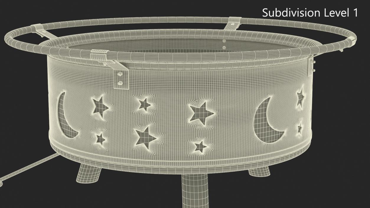 Open Fire Pit Empty 3D model