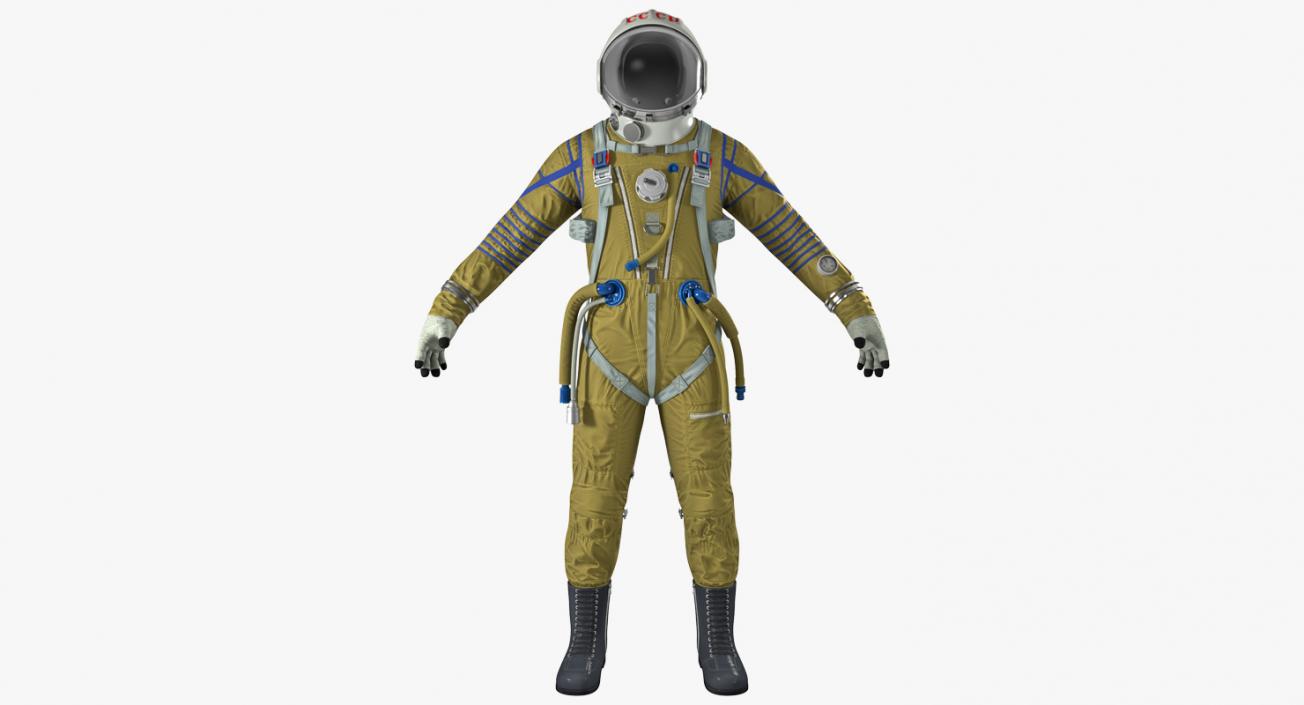 USSR Space Suit Strizh with SK-1 Helmet 3D model