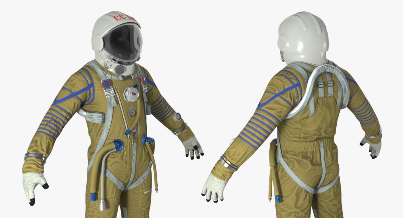 USSR Space Suit Strizh with SK-1 Helmet 3D model