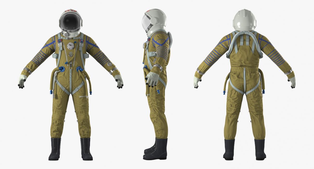 USSR Space Suit Strizh with SK-1 Helmet 3D model