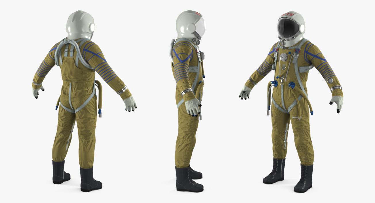 USSR Space Suit Strizh with SK-1 Helmet 3D model