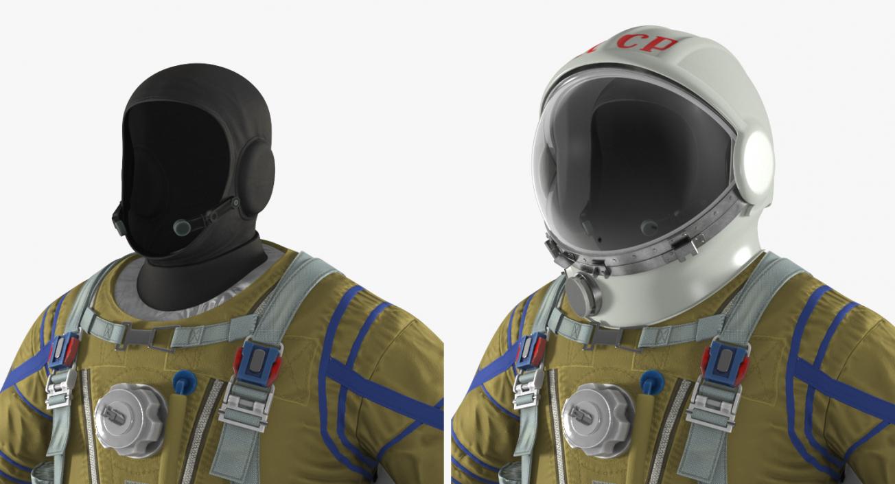 USSR Space Suit Strizh with SK-1 Helmet 3D model