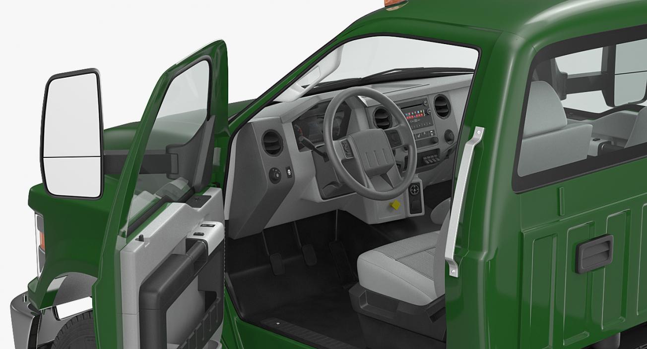 3D model Crew Cab Chassis Truck Generic