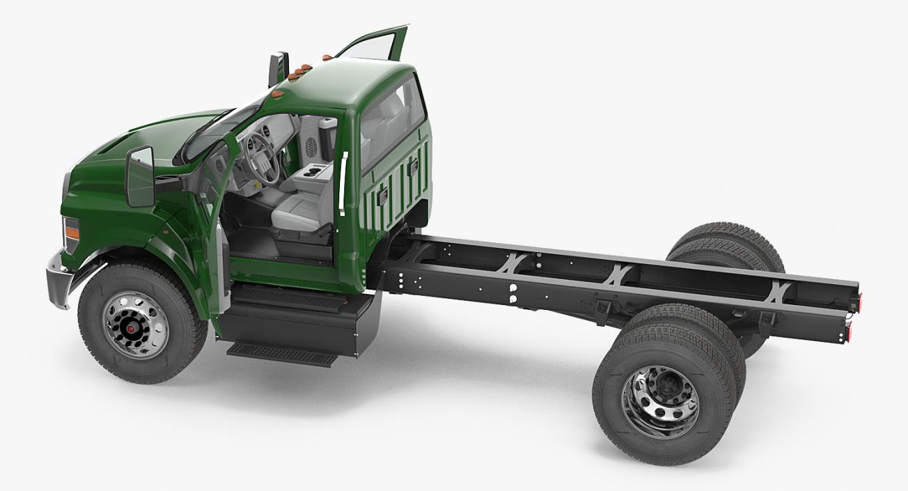 3D model Crew Cab Chassis Truck Generic