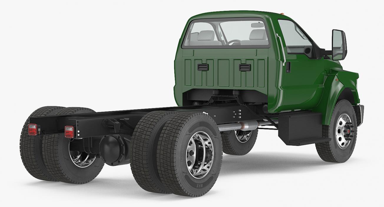 3D model Crew Cab Chassis Truck Generic