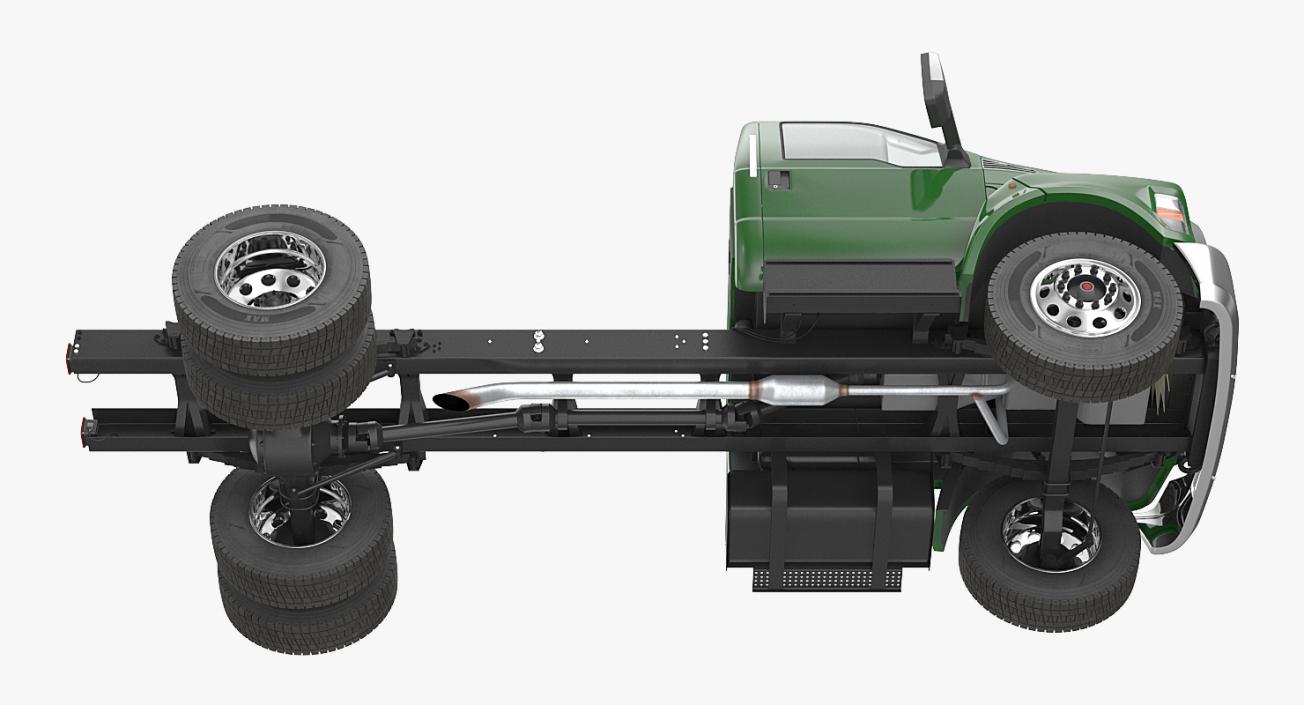 3D model Crew Cab Chassis Truck Generic