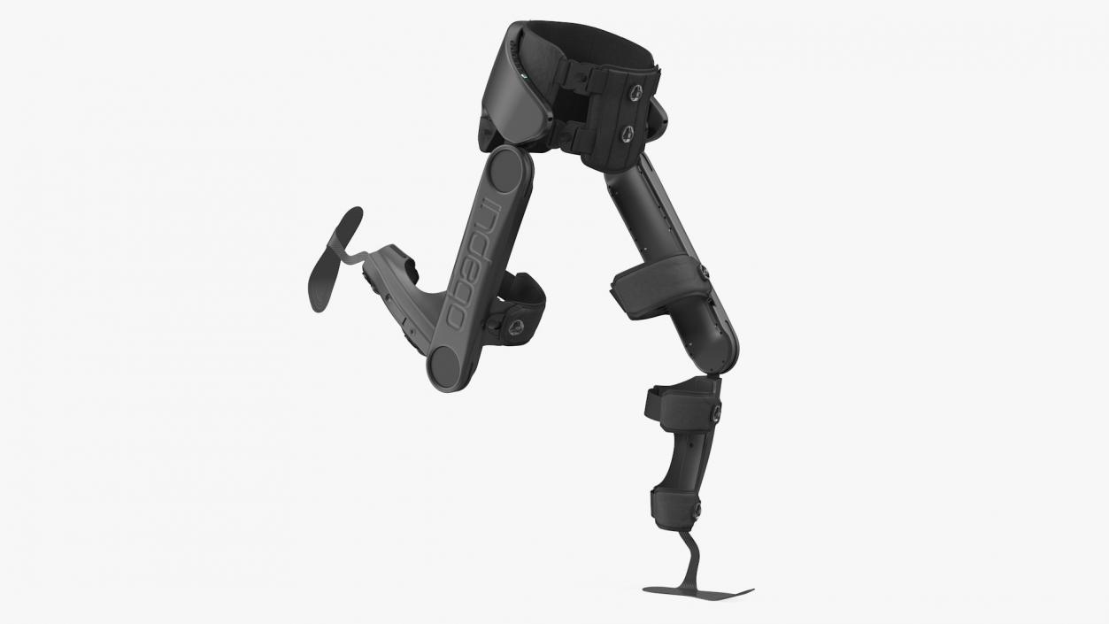 3D Rehabilitation Exoskeleton Indego Running Pose