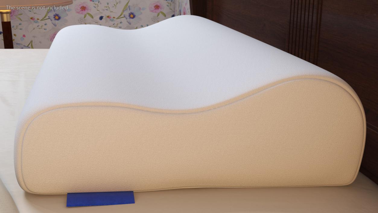 3D model Contour Cervical Memory Pillow