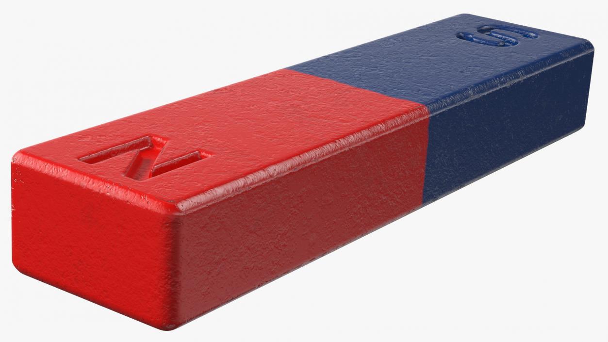 3D model Rectangle Bar Magnet