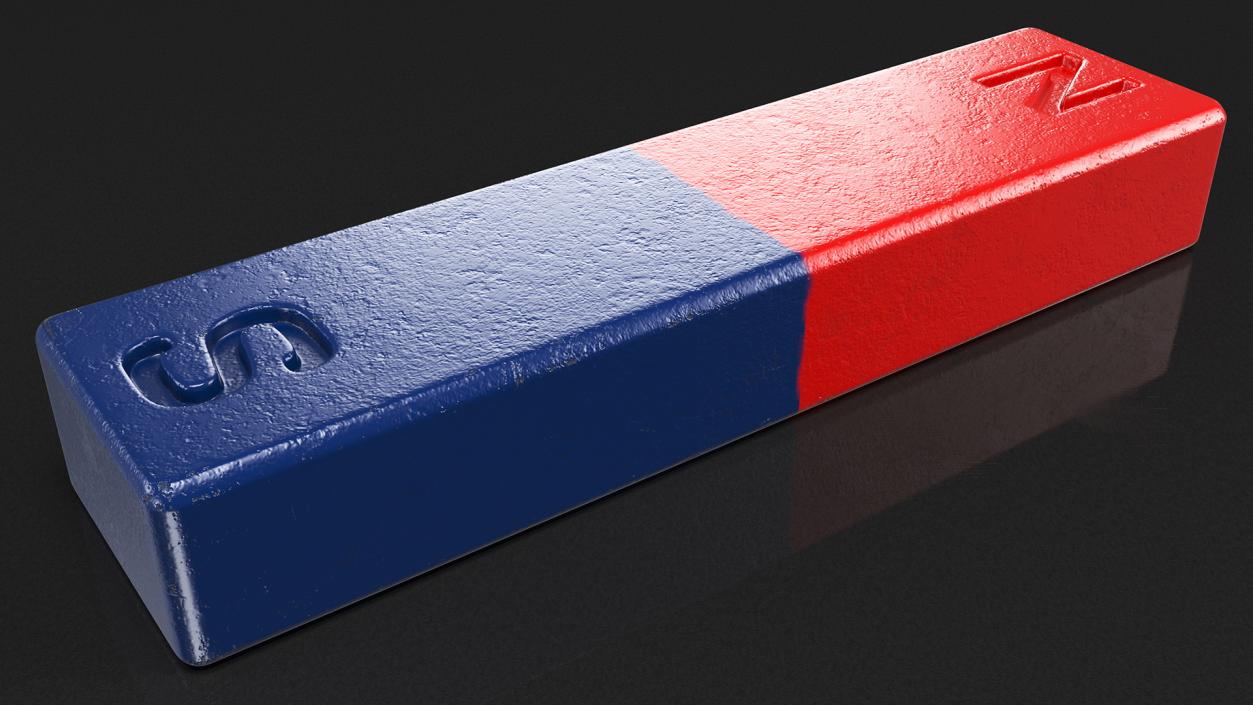 3D model Rectangle Bar Magnet