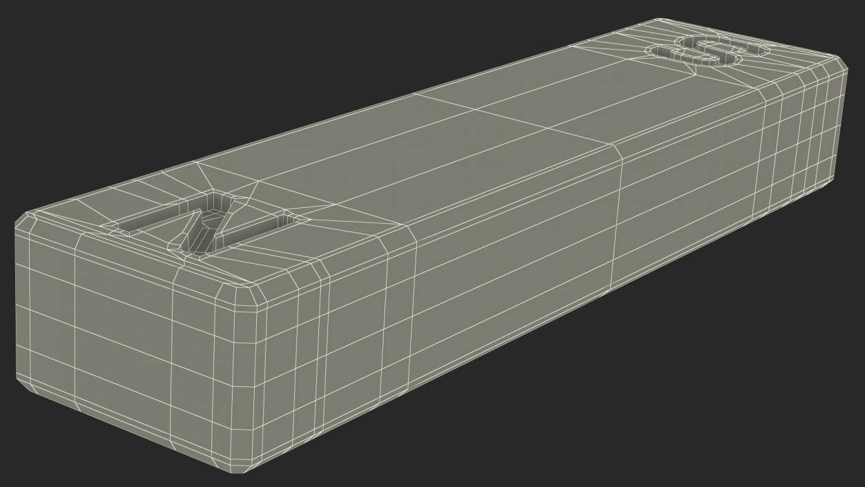 3D model Rectangle Bar Magnet