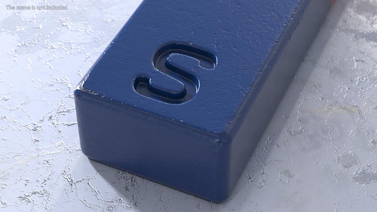 3D model Rectangle Bar Magnet