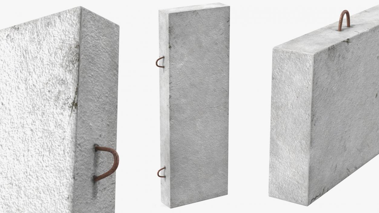 3D Precast Concrete Panels Collection 3