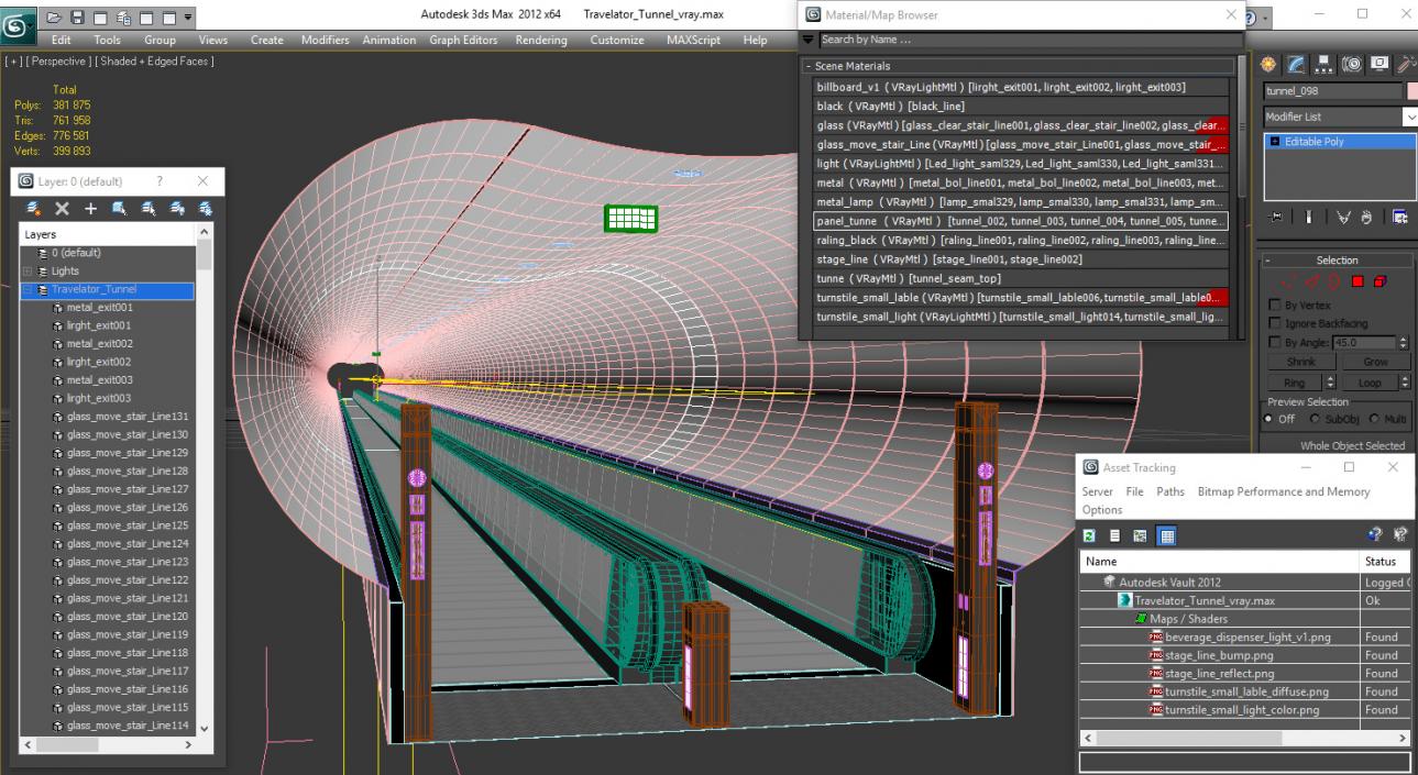 Travelator Tunnel 3D