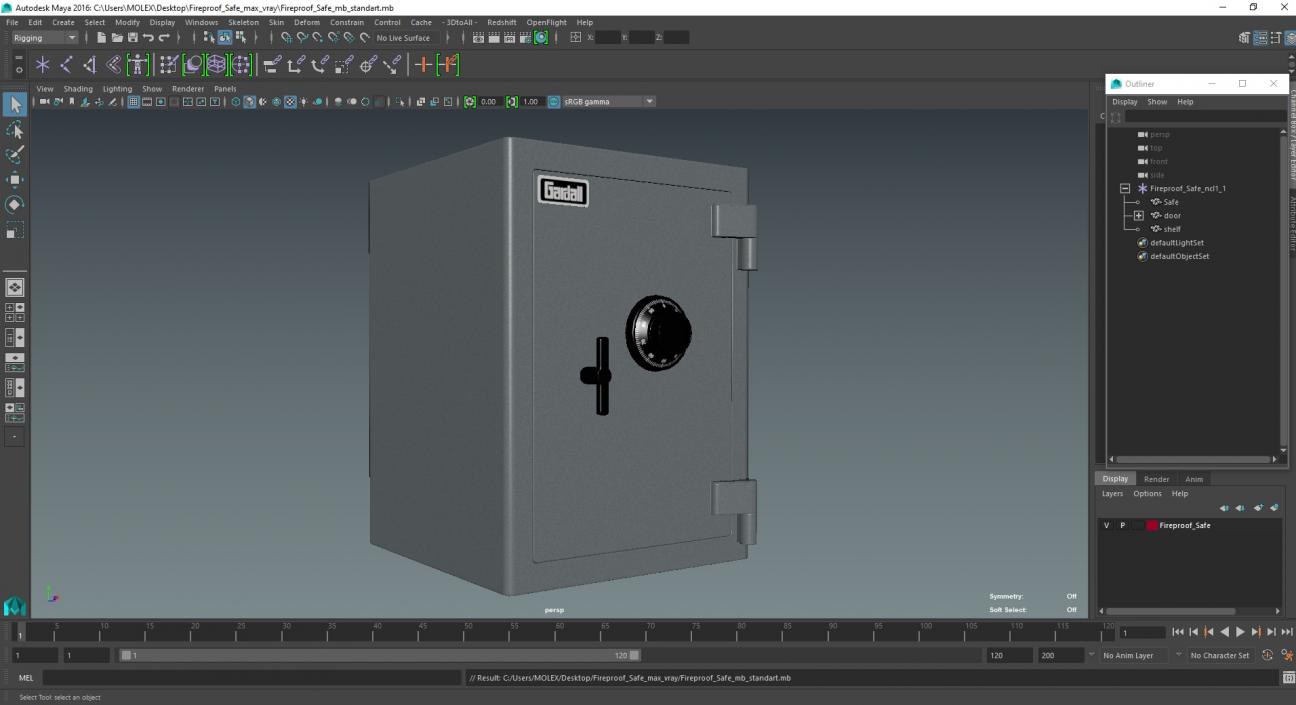 Fireproof Safe 3D model