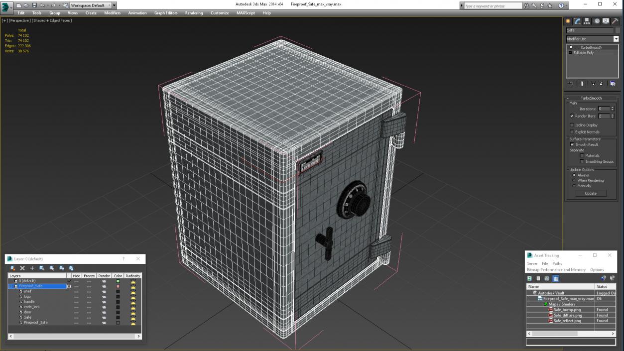 Fireproof Safe 3D model