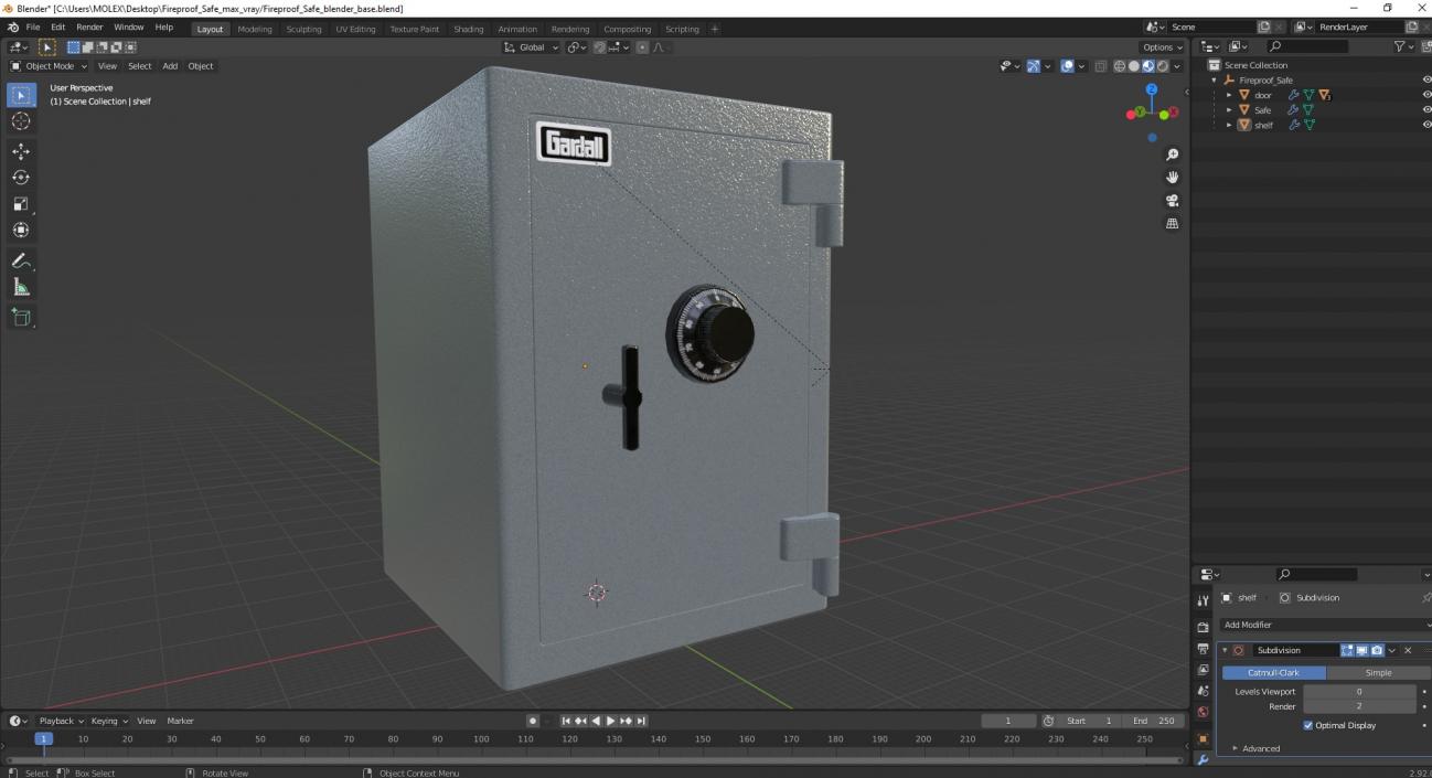 Fireproof Safe 3D model