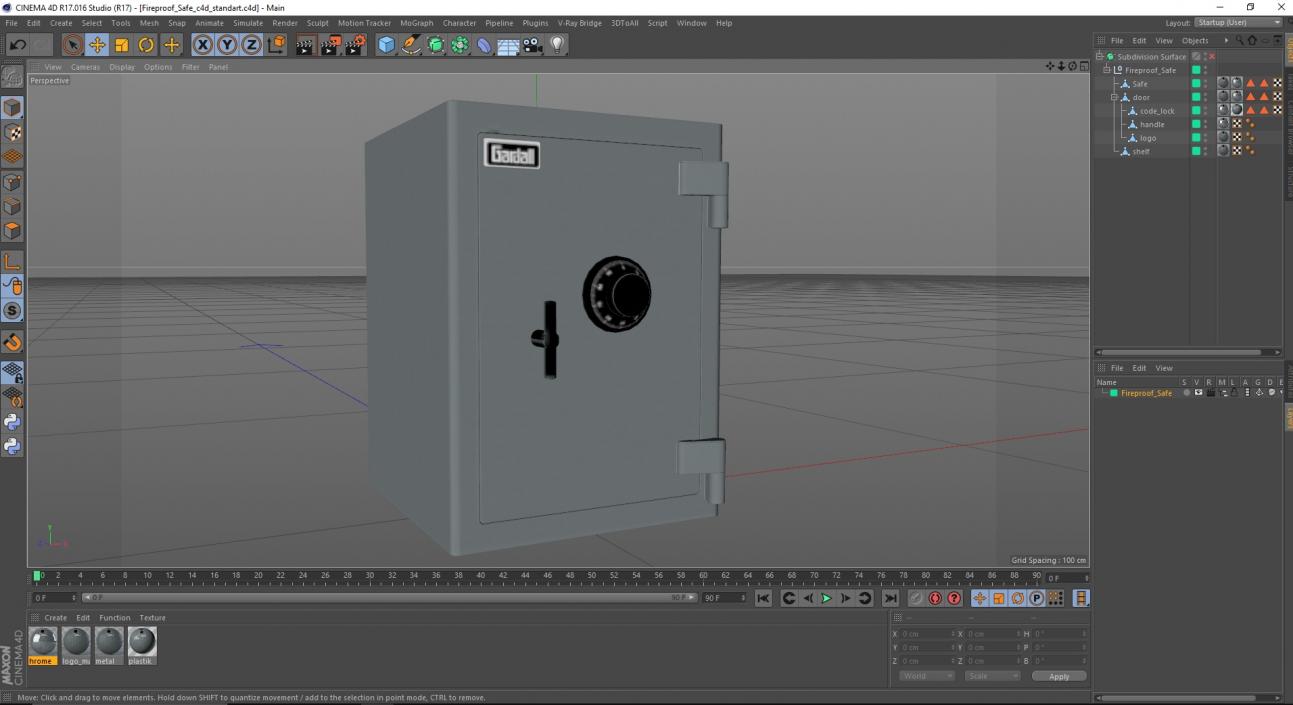 Fireproof Safe 3D model