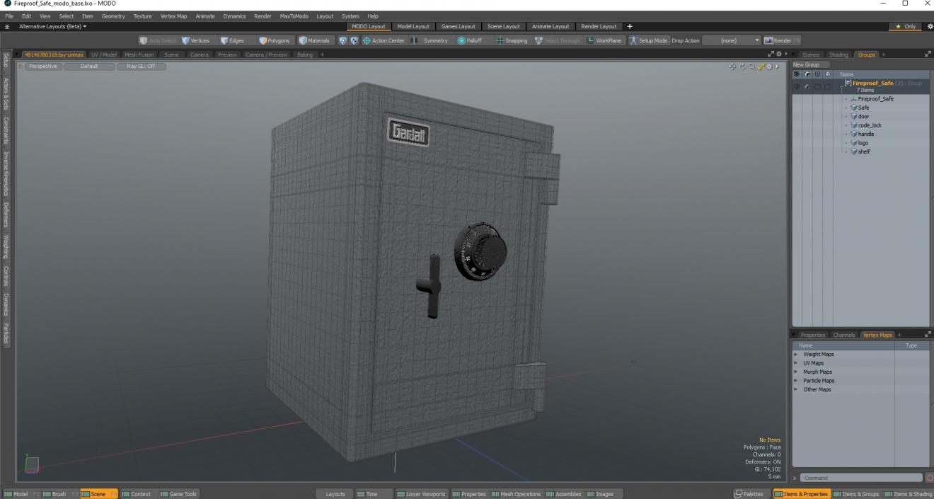 Fireproof Safe 3D model